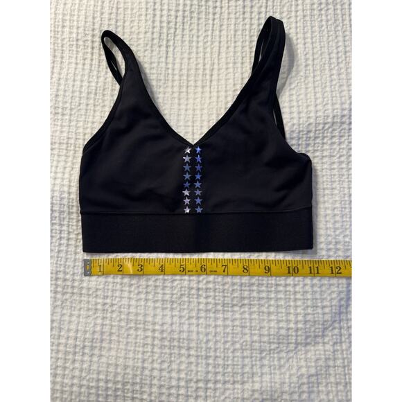 Ultracor Women's Black Sports Bra Strappy Size XS Star - Picture 2 of 3